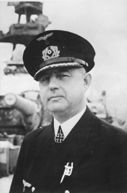 Vice Admiral Kurt-Caesar Hoffmann, Commander of the Scharnhorst.Photo: Bundesarchiv, Bild 183-2004-1123-500 : CC-BY-SA 3.0