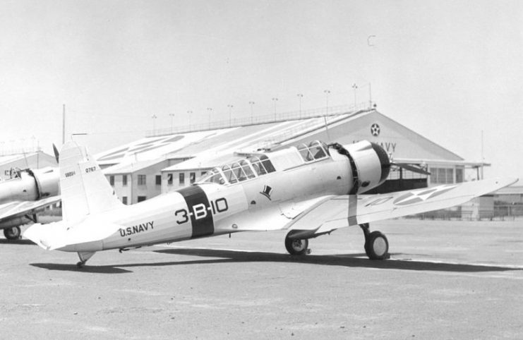 Vought SB2U-1 3-B-10.Photo Bill Larkins CC BY-SA 2.0