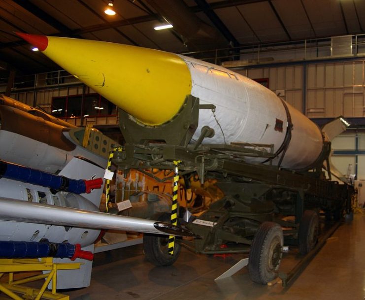 V-2 rocket located at the Australian War Memorial Treloar Centre Annex. Photo: Bidgee / CC BY-SA3.0