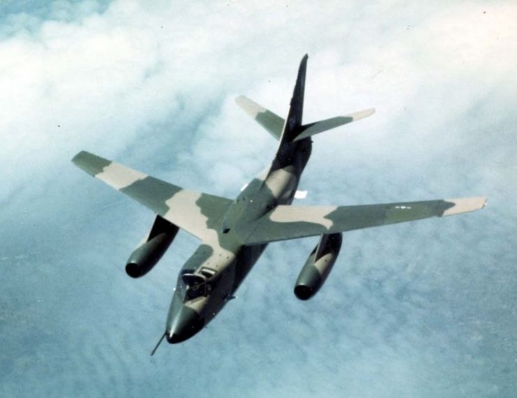 Douglas EB-66E Destroyer in flight, Vietnam War, c. 1970