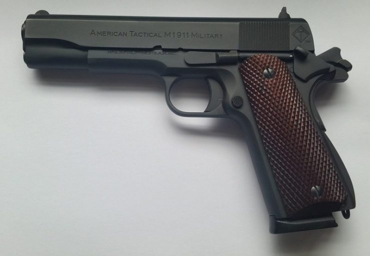 Colt M1911. Photo: rock_com_cn – CC BY-SA 3.0