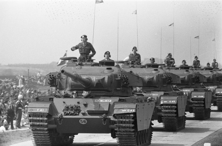 Centurion Mk 5 tanks in 1960.
