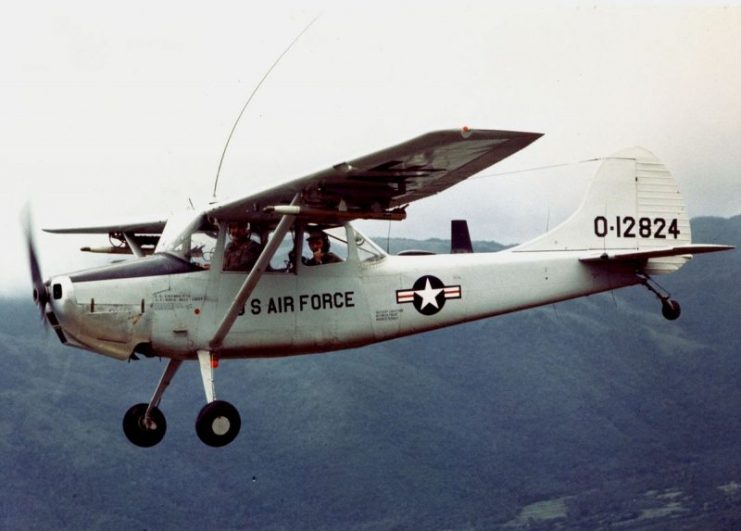 O-1A Bird Dog in flight over Vietnam