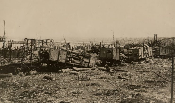 A destroyed railyard.