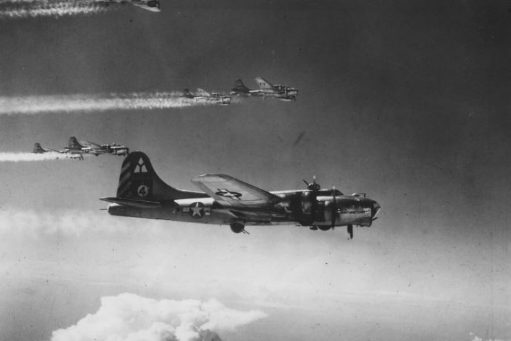 B-17G 44-6544 KWITURBITCHIN II of the 15th Air Force, 97th Bomb Group, 414th BS.