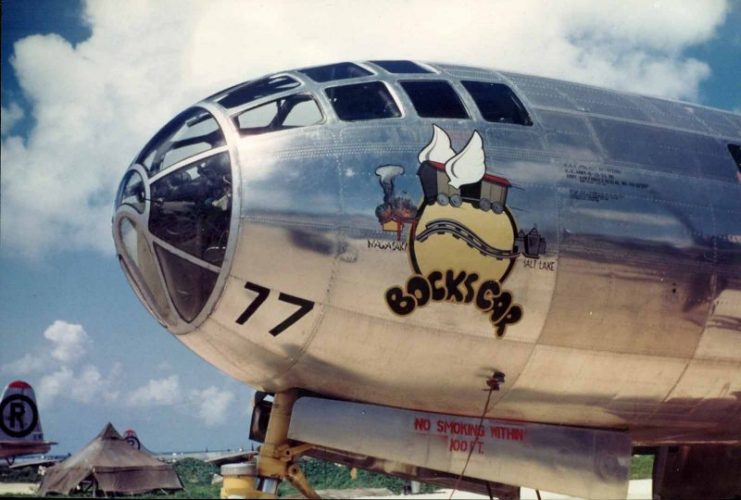 Boeing B-29 “Bockscar” nose art