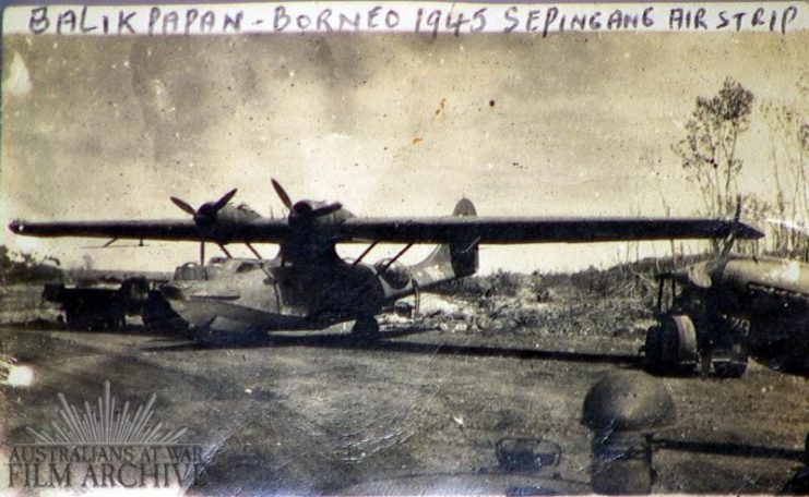 Balikpapan airstrip Catalina.