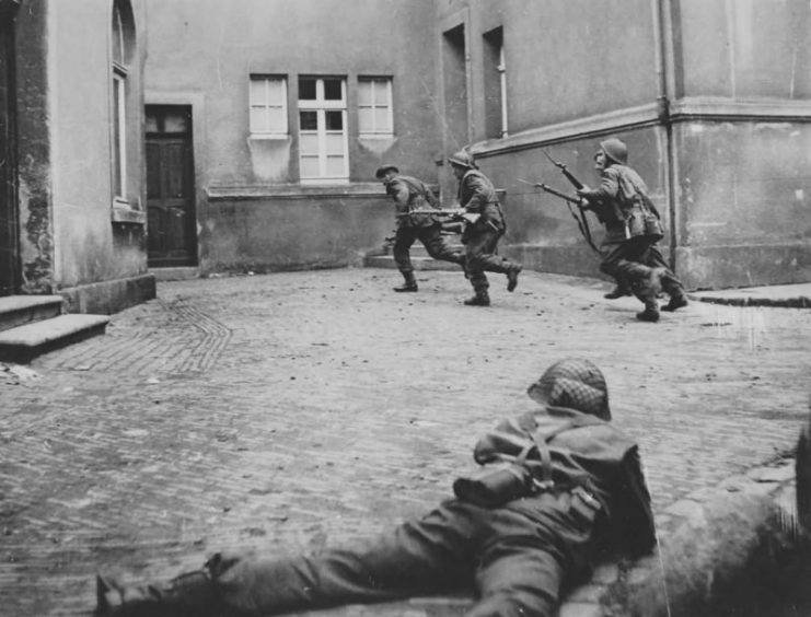 British Infantry of 3rd Division In Lingen 1945