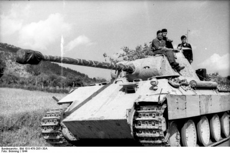 Panther Ausf. A in Italy, 1944. Photo: Bundesarchiv, Bild 101I-476-2051-30A / Brünning / CC-BY-SA 3.0