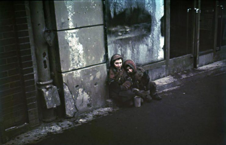 Jewish children in the Warsaw Ghetto.