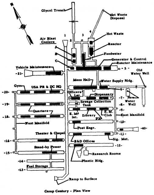 Layout plan of Camp Century