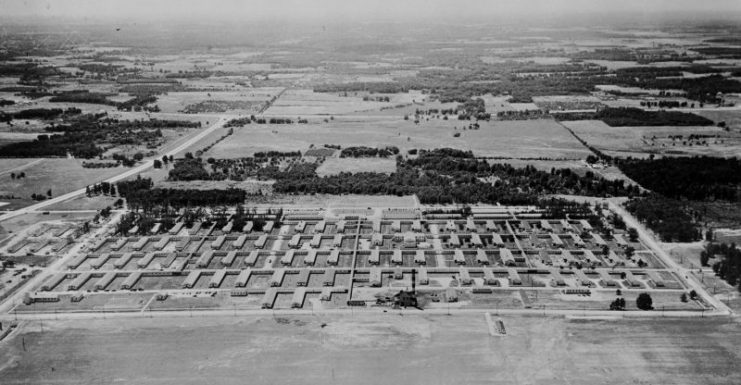 Camp Crowder, aerial photo.