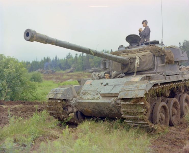 Centurion tank of the Canadian Army