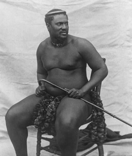 Photograph of Cetshwayo kaMpande, c. 1875