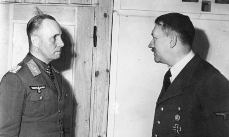 Erwin Rommel and Adolf Hitler in 1942.Photo: Bundesarchiv, Bild 146-1977-119-08 CC-BY-SA 3.0