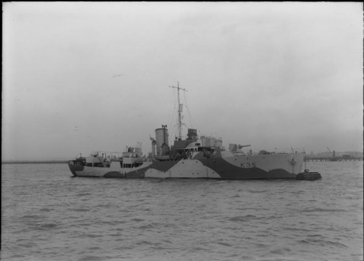 The Flower-class corvette HMS Violet