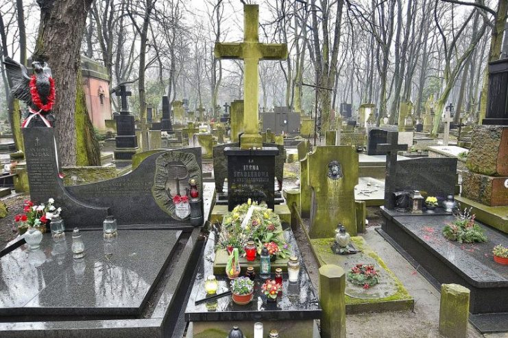 Irena Sendler’s grave in Warsaw’s Powązki Cemetery. Photo by Adrian Grycuk CC BY-SA 3.0 pl
