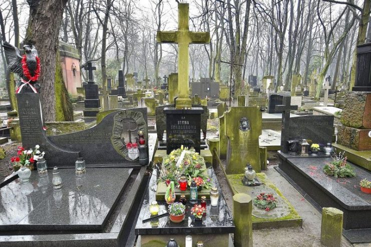 Irena Sendler’s grave in Warsaw’s Powązki Cemetery. Photo by Adrian Grycuk CC BY-SA 3.0 pl