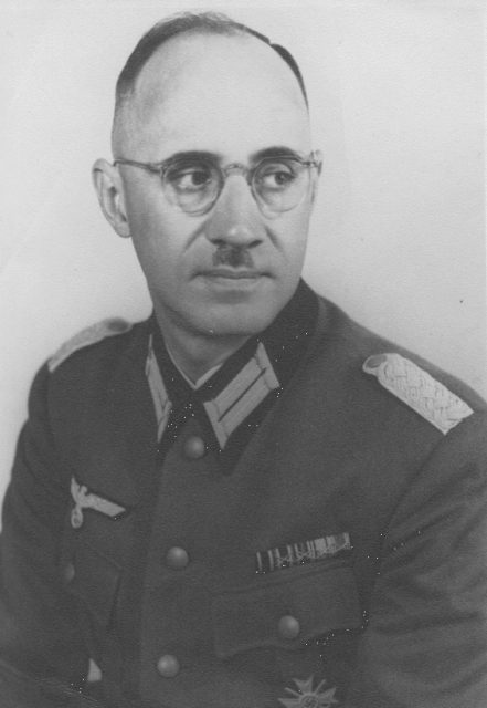 Photo of Karl Plagge taken in December of 1943 while he was home on leave from his post in Vilna Poland