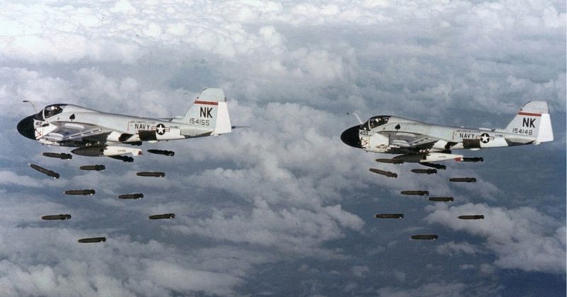 U.S. Navy A-6A Intruder all-weather bombers, in 1968