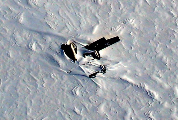 NASA photo of the remnants of Kee Bird, 1 May 2014