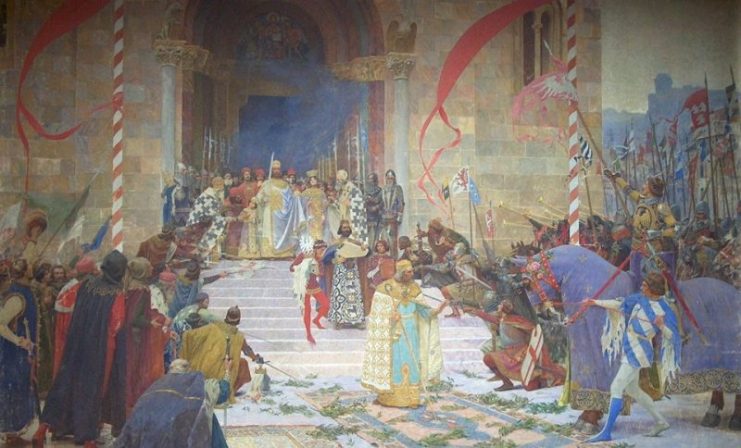 Corronation of Tsar Dušan
