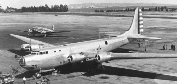 The Douglas XB-19, the largest bomber aircraft built for the United States Army Air Corps until 1946.