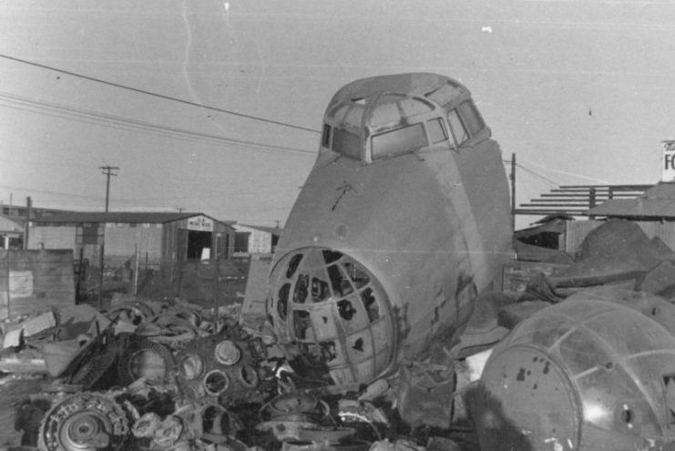 The XB-19 scrapped at MASDC.