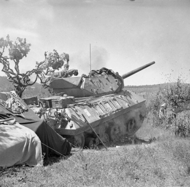 The British Army in Italy 1944.