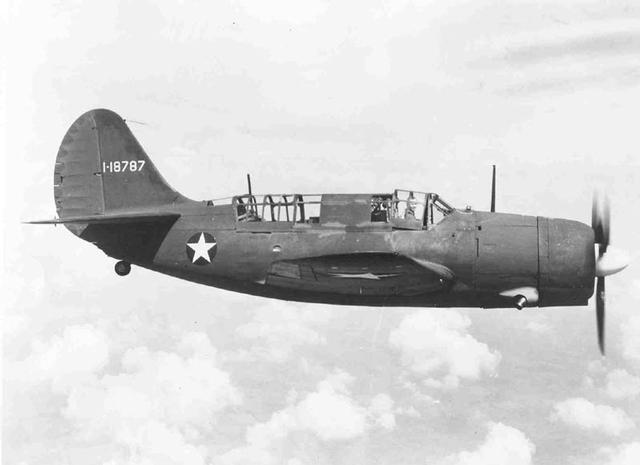 U.S. Army Air Force A-25 Shrike (AAF Ser. No. 41-18787) in flight.