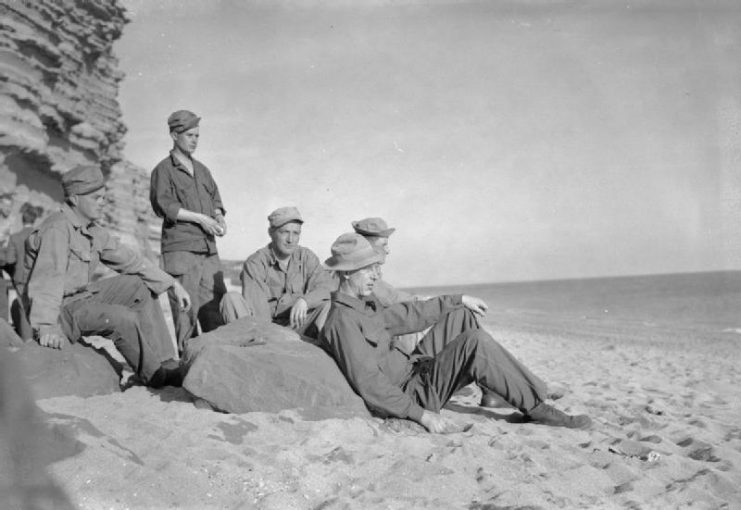 US Troops, Burton Bradstock  in Dorset, England, 1944.