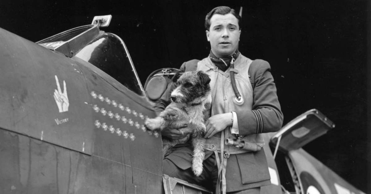 Flight Lieutenant Eric Stanley Lock. Photo: Getty.