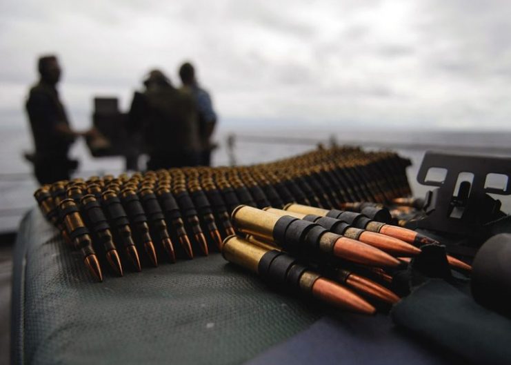 Ammunition for a .50 BMG-caliber machinegun