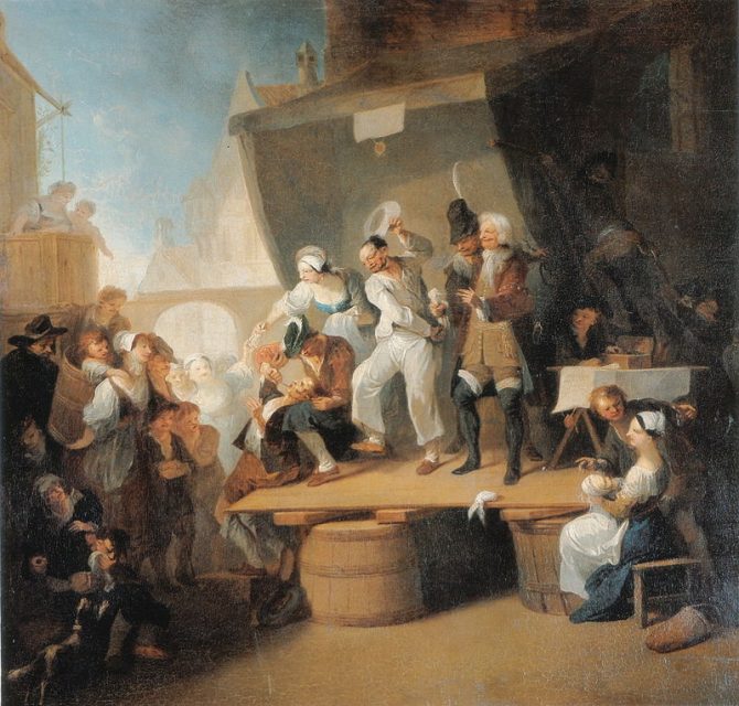 Franz Anton Maulbertsch’s The Quack (c. 1785) shows barber surgeons at work.