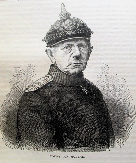 Sketch of Helmuth von Moltke.