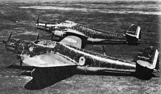 Two Italian CANT Z.1007 aircraft.