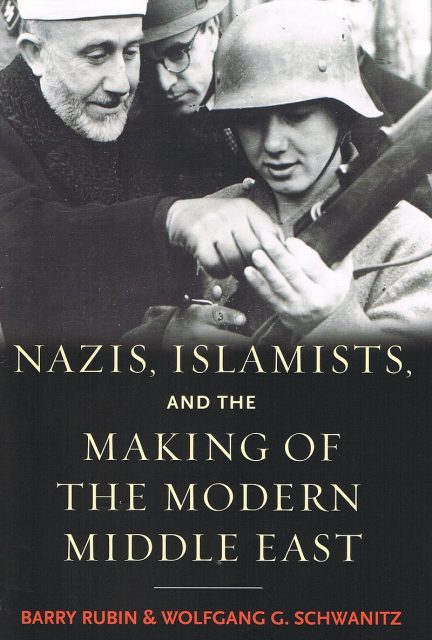 Book cover of Nazis, Islamists and the Making of the Modern Middle East. (New Haven and London: Yale University Press, 2014). The jacket picture is based on a photograph made by Mielke on November 1, 1943. Photo by Front book cover image and jacket designed by Yale University Press CC BY-SA 3.0