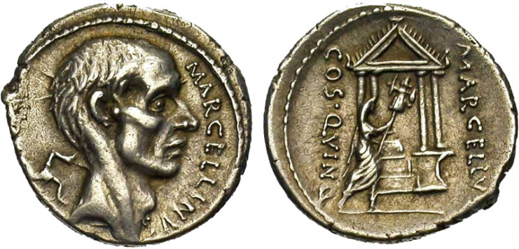 Coin of Marcus Claudius Marcellus.
