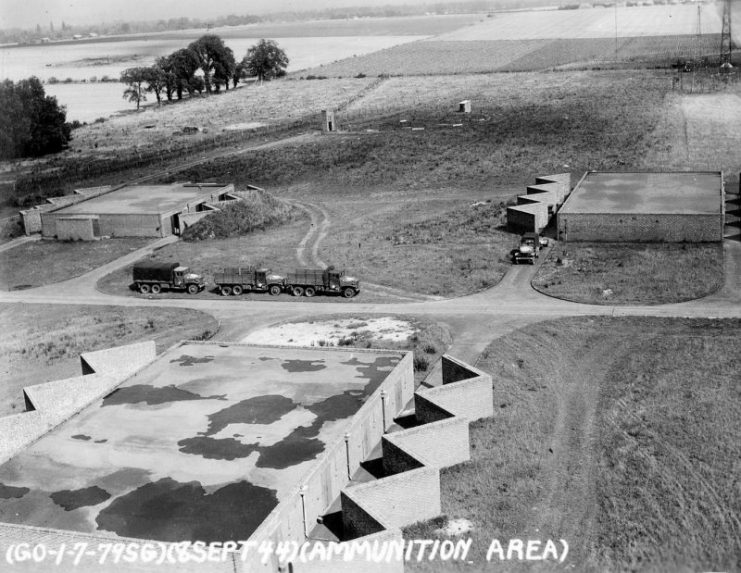 Ammunition area at Duxford.