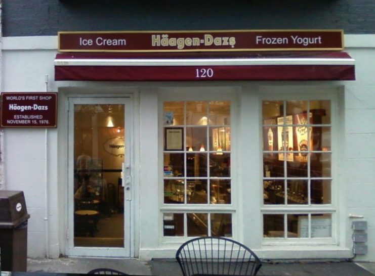 Häagen-Dazs’ first store at 120 Montague Street, Brooklyn, New York