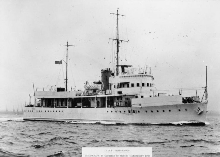 HMS Grasshopper, photographed in 1940.
