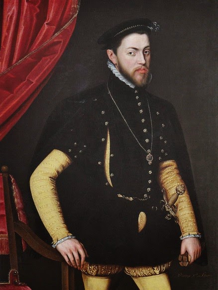 A portrait of Phillip II c.1554 by Jooris van der Straeten.