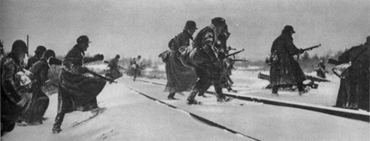 Crossing Murmansk railway.