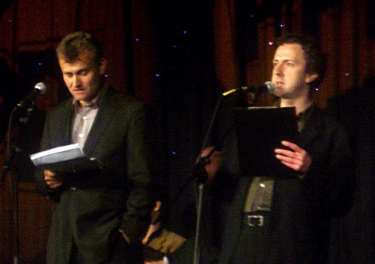 Steve Punt (right) performing The Now Show at the 2005 Radio Festival Photo by  Dan Taylor – Flickr CC BY 2.0