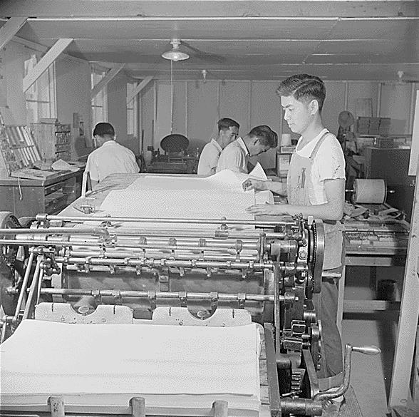 Poston, Arizona Relocation Camp for Japanese-Americans, 1943.