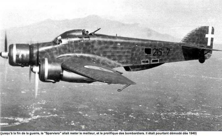 An Italian Savoia-Marchetti S.M.79 bomber