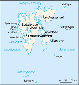 Map of Svalbard