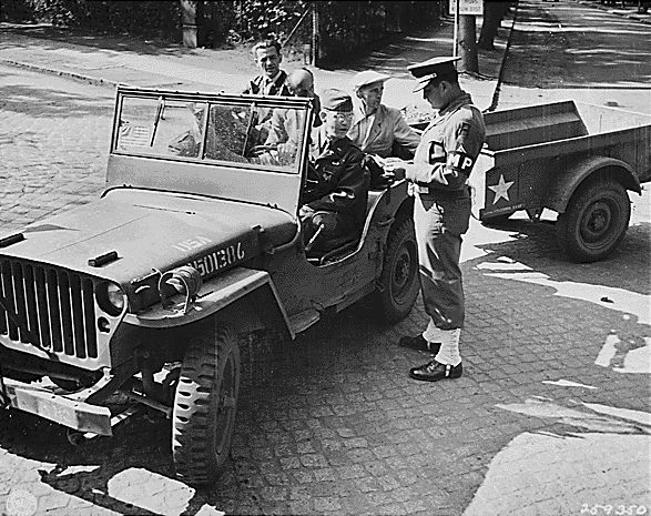 The World War II jeep with Bantam trailer, Potsdam, Germany
