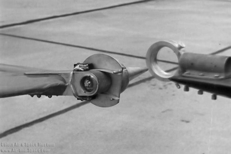 This photo above shows the Middle Ages Game-style Lance and Ring, both were used on the Q-14 Cadet and the C-47 wing tips, to ease the coupling in flight.