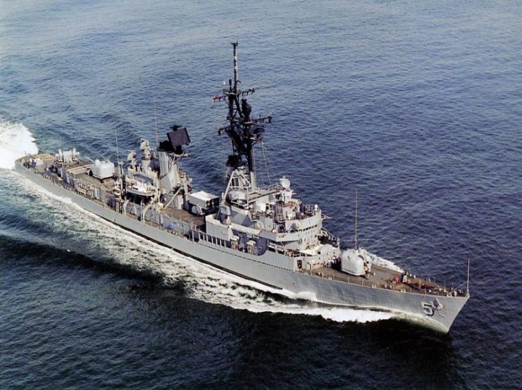 USS Claude V. Ricketts (DDG-5) in 1986